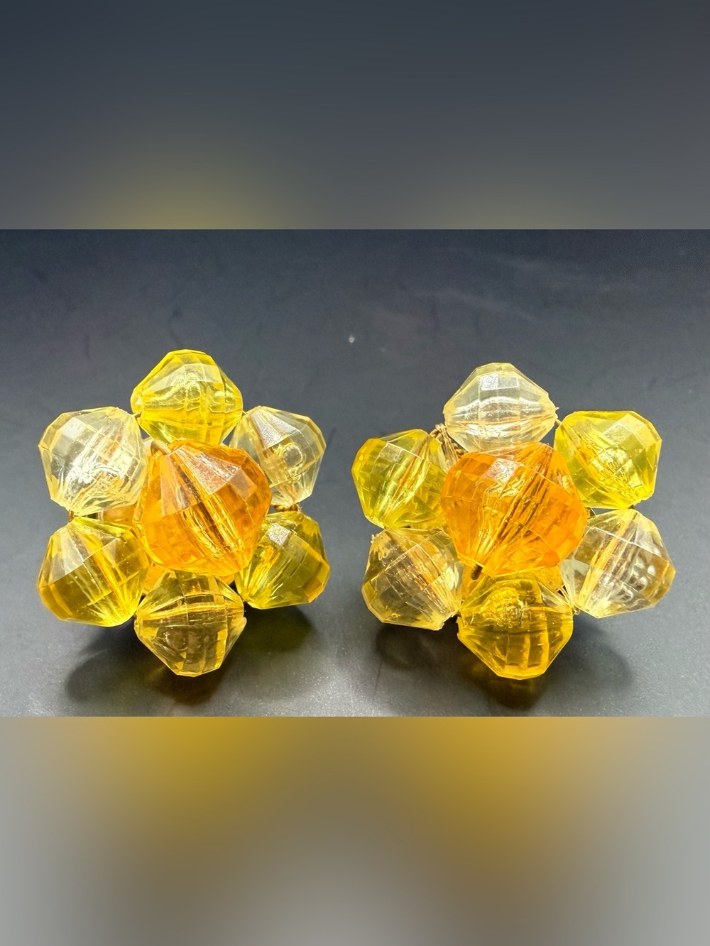 Vintage Signed W Germany Clip on Earrings